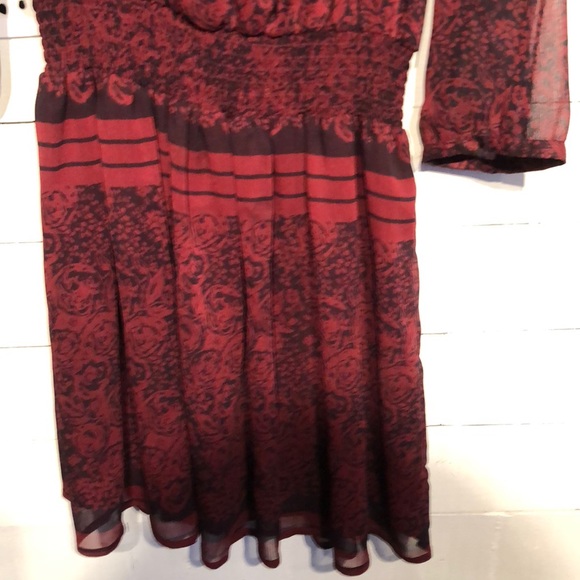 Printed chiffon mini dress - Picture 4 of 4